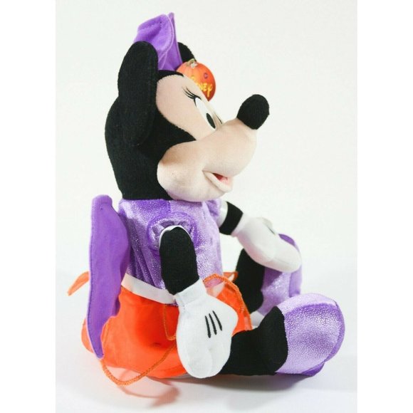 Just Play Disney Minnie Mouse Halloween Vampire Bat 11” Musical Toy & Moves Head - Picture 8 of 9